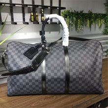 Load image into Gallery viewer, N41413 Keepall Bandouliere 55 Duffel Bag Damier Graphite Canvas
