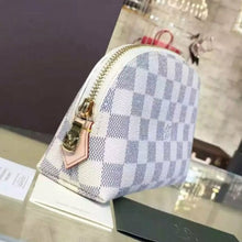 Load image into Gallery viewer, N60024 Cosmetic Pouch Damier Azur Canvas
