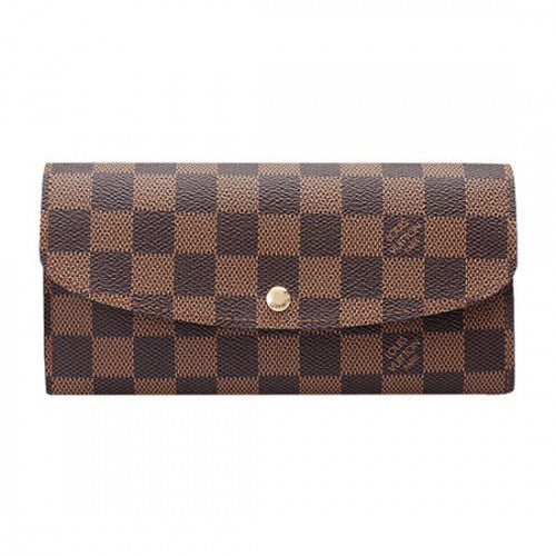 N63019 Emilie Wallet Damier Ebene Canvas