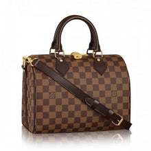 Load image into Gallery viewer, N41368 Speedy Bandouliere 25 Tote Bag Damier Ebene Canvas
