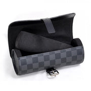 N41137 3 Watch Case Damier Graphite Canvas