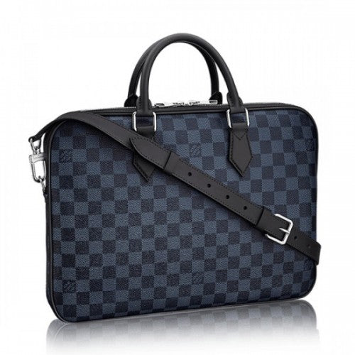 N63298 Dandy Briefcase Damier Cobalt Canvas