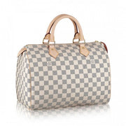 N41370 Speedy 30 Tote Bag Damier Azur Canvas