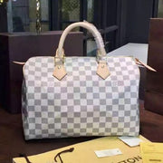 N41370 Speedy 30 Tote Bag Damier Azur Canvas