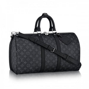 M40569 Keepall Bandouliere 45 Duffel Bag Monogram Eclipse Canvas