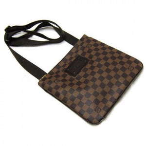 N41100 Pochette Plate Brooklyn Crossbody Bag Damier Ebene Canvas