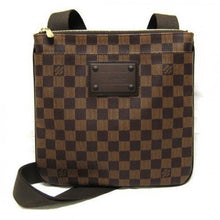 Load image into Gallery viewer, N41100 Pochette Plate Brooklyn Crossbody Bag Damier Ebene Canvas
