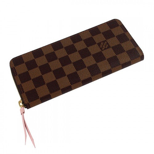 N41626 Clemence Wallet Damier Ebene Canvas