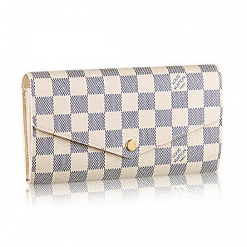 N63208 Sarah Wallet Damier Azur Canvas