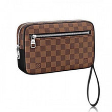 Load image into Gallery viewer, N41663 Kasai Clutch Damier Ebene Canvas
