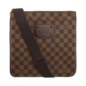 N41100 Pochette Plate Brooklyn Crossbody Bag Damier Ebene Canvas