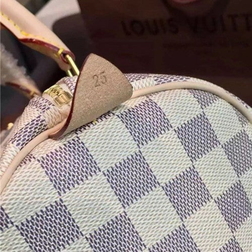 N41371 Speedy 25 Tote Bag Damier Azur Canvas