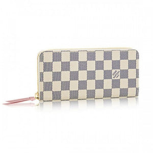 N61264 Clemence Wallet Damier Azur Canvas