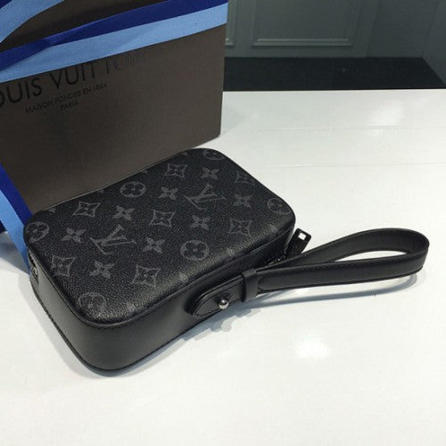 M61872 Box Clutch Monogram Eclipse Canvas