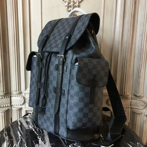 N41379 Christopher PM Backpack Damier Graphite Canvas