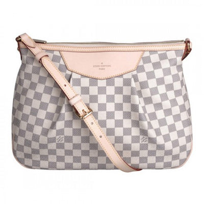 N41112 Siracusa MM Crossbody Bag Damier Azur Canvas