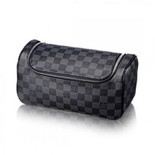 Load image into Gallery viewer, N47625 Toiletry Pouch Damier Graphite Canvas
