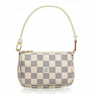 N58010 Mini Pochette Accessoires Damier Azur Canvas