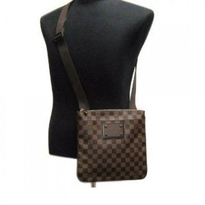 N41100 Pochette Plate Brooklyn Crossbody Bag Damier Ebene Canvas