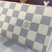 N61264 Clemence Wallet Damier Azur Canvas