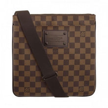 Load image into Gallery viewer, N41100 Pochette Plate Brooklyn Crossbody Bag Damier Ebene Canvas
