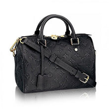 Load image into Gallery viewer, M40762 Speedy 25 Tote Bag Monogram Empreinte Leather Black Color.
