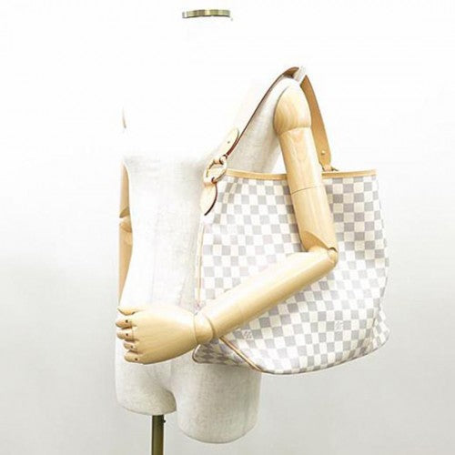 N41464 Delightful MM Hobo Bag Damier Azur Canvas