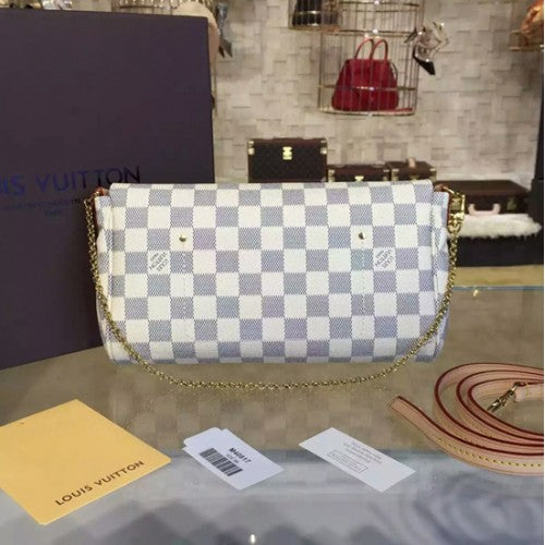 N41275 Favorite MM Damier Azur Canvas