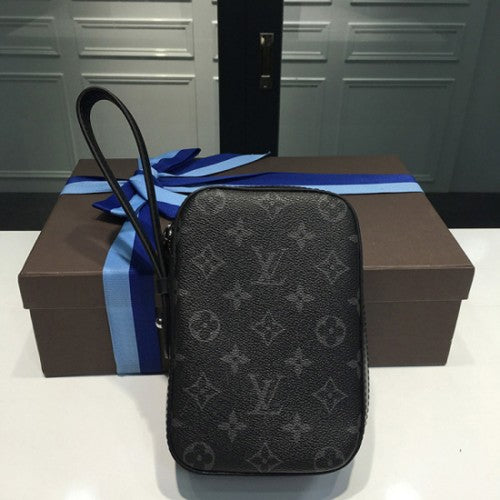 M61872 Box Clutch Monogram Eclipse Canvas