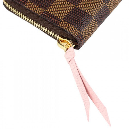 N41626 Clemence Wallet Damier Ebene Canvas