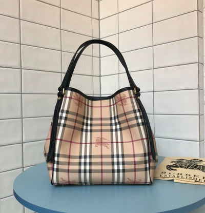 Burberry Small Canter Bag with Equestrian Saddle Straps. B344420