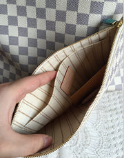 M40159 NEVERFULL MM BAG, WHITE DAMIER CHECKER