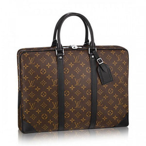 M40225 Porte-Documents Voyage Briefcase Monogram Macassar Canvas