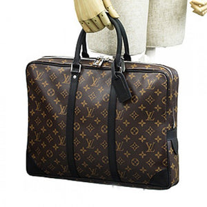 M40225 Porte-Documents Voyage Briefcase Monogram Macassar Canvas