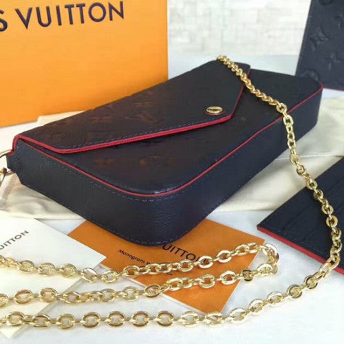 M64099 Pochette Felicie Chain Wallet Monogram Empreinte Leather