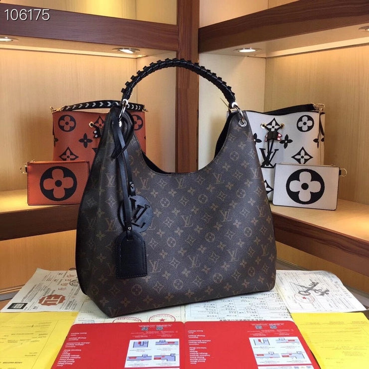 LOUIS VUITTON M52950 LV CARMEL HOBO BAG MAHINA LEATHER MONOGRAM