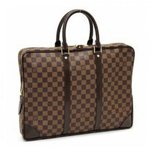 Load image into Gallery viewer, N41124 Porte-Documents Voyage Briefcase Damier Ebene Canvas
