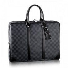 Load image into Gallery viewer, N41125 Porte-Documents Voyage Briefcase Damier Graphite Canvas
