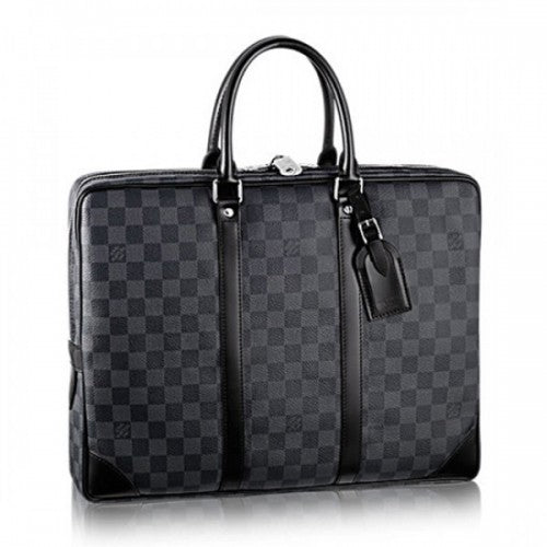 N41125 Porte-Documents Voyage Briefcase Damier Graphite Canvas