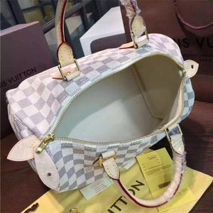 N41370 Speedy 30 Tote Bag Damier Azur Canvas