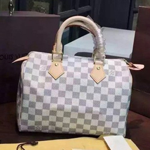 N41371 Speedy 25 Tote Bag Damier Azur Canvas