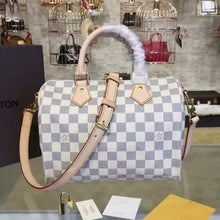 Load image into Gallery viewer, N41374 Speedy Bandouliere 25 Tote Bag Damier Azur Canvas
