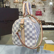 Load image into Gallery viewer, N41374 Speedy Bandouliere 25 Tote Bag Damier Azur Canvas
