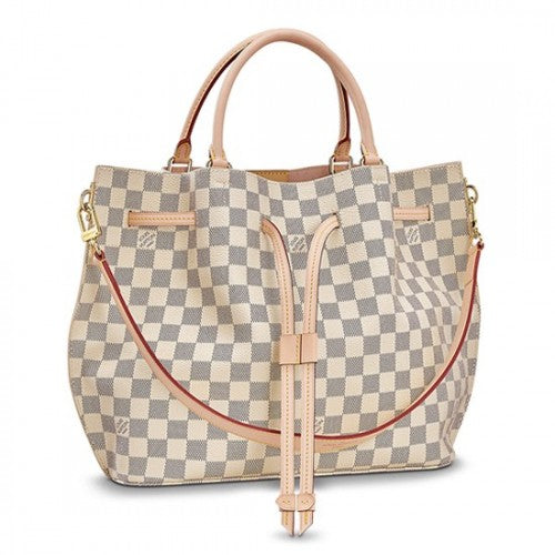 Best Louis Vuitton Damier Azur Canvas Girolata Tote Bag 