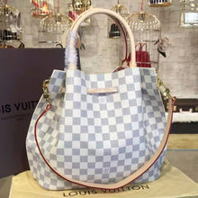 Load image into Gallery viewer, N41579 Girolata Tote Bag Damier Azur Canvas
