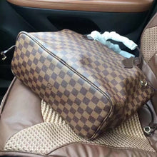 Load image into Gallery viewer, M40995 Neverfull MM Shoulder Bag Damier Ebene, Pink Interior Color.
