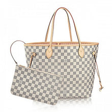 Load image into Gallery viewer, N41605 Neverfull MM Shoulder Bag Damier Azur Canvas
