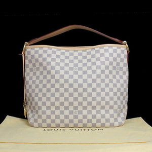 N41607 Delightful MM Hobo Bag Damier Azur Canvas