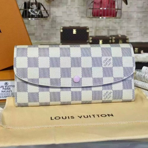 N41625 Emilie Wallet Damier Azur Canvas