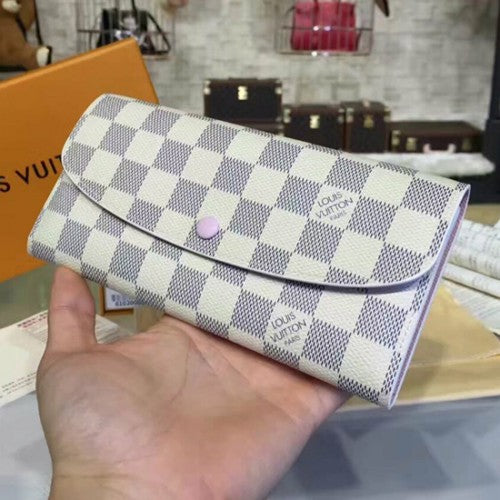 N41625 Emilie Wallet Damier Azur Canvas